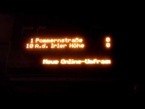 RVV Infoscreen - Scrolling Text "Umfrage Semesterticket"