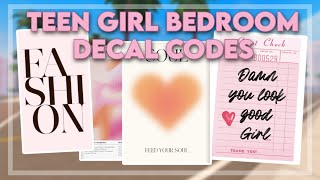 TEEN GIRL BEDROOM DECAL PAINTING CODES For Berry Avenue And Bloxburg
