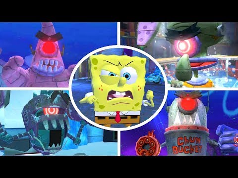 SpongeBob Truth Or Square - All Bosses (No Damage)