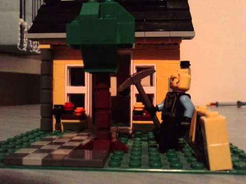 LEGO how to cut a tree
