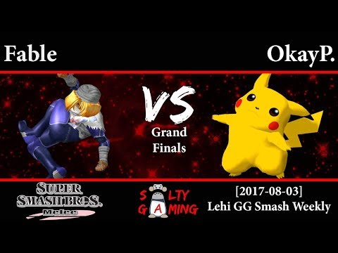 [2017-08-03] melee - Fable (Sheik) vs OkayP. (Pikachu) GF