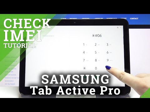 How to Check IMEI & SN in SAMSUNG Galaxy Tab Active Pro – Find IMEI Information