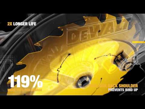 Pjovimo diskas medienai DeWalt DT99562-QZ; 190 mm video
