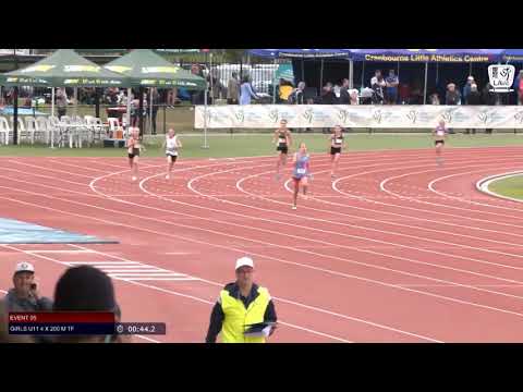 Girls U11 4 x 200m Timed Final 2 - 2019 SUBWAY State Relay Championships // LAVicTV