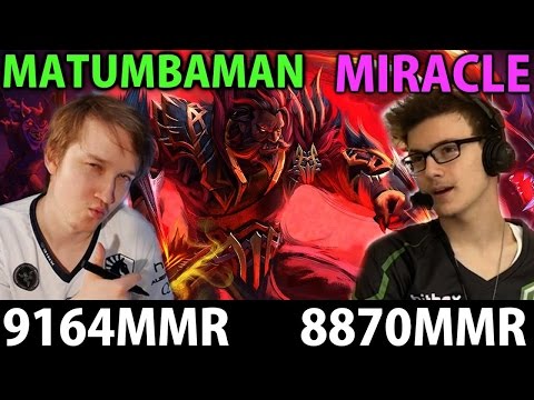 Miracle- [Axe] & Matumbaman [Lycan] Dota2: Wolf is at Your Door