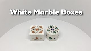 White Marble Boxes