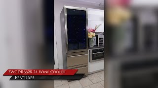 Forno Azienda 24-Inch Dual Temperature Zone Wine Cooler, Up to 108 Bottles, Two Refrigerated Drawers, Adjustable Temperature Zones, Energy Efficient Stainless Steel FWCDR662824S Picture