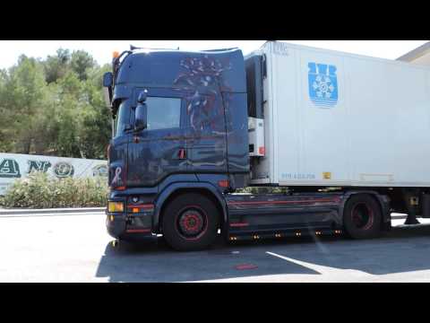 Scania Topline V8 Kraemer Very Loud Pipe