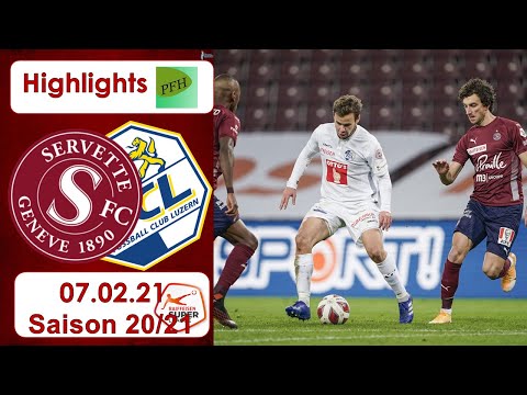 Highlights: Servette - Genf FC vs FC Luzern (07.02.21)