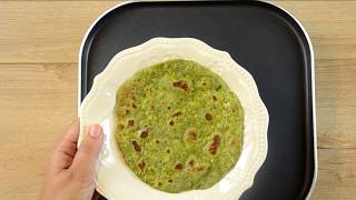 Spinach Paratha Breakfast recipe | Healthy Recipe | पालक का पराठा | Vegan Breakfast Recipe