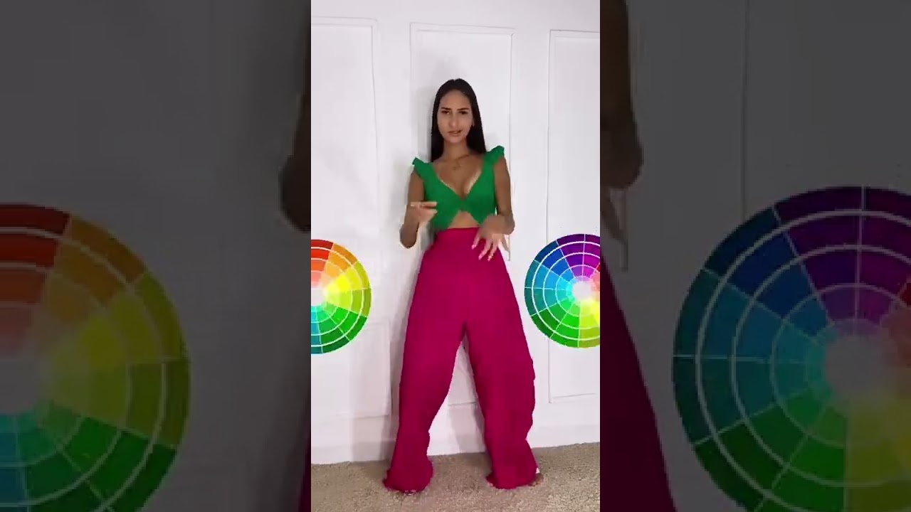 Cores que combina com calça rosa ????