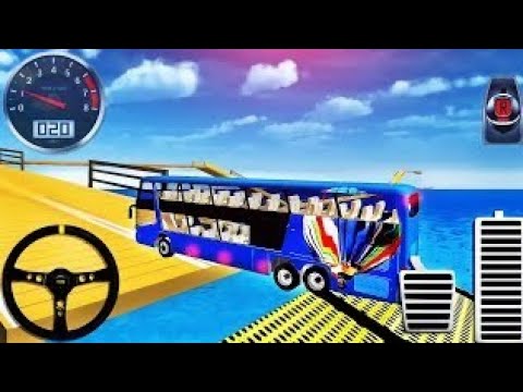 Mega Ramp Bus Stunt Driving 2022 - impossible Bus Racing Simulator - HD Android gameplay #2022
