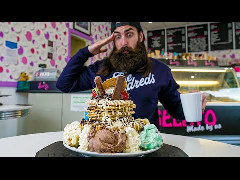 SWIRLZ UNBEATEN DESSERT STACK CHALLENGE | BeardMeatsFood