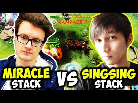 When SingSing Stack Meet Miracle Stack On Ranked - Battle Of The Legends Dota 2