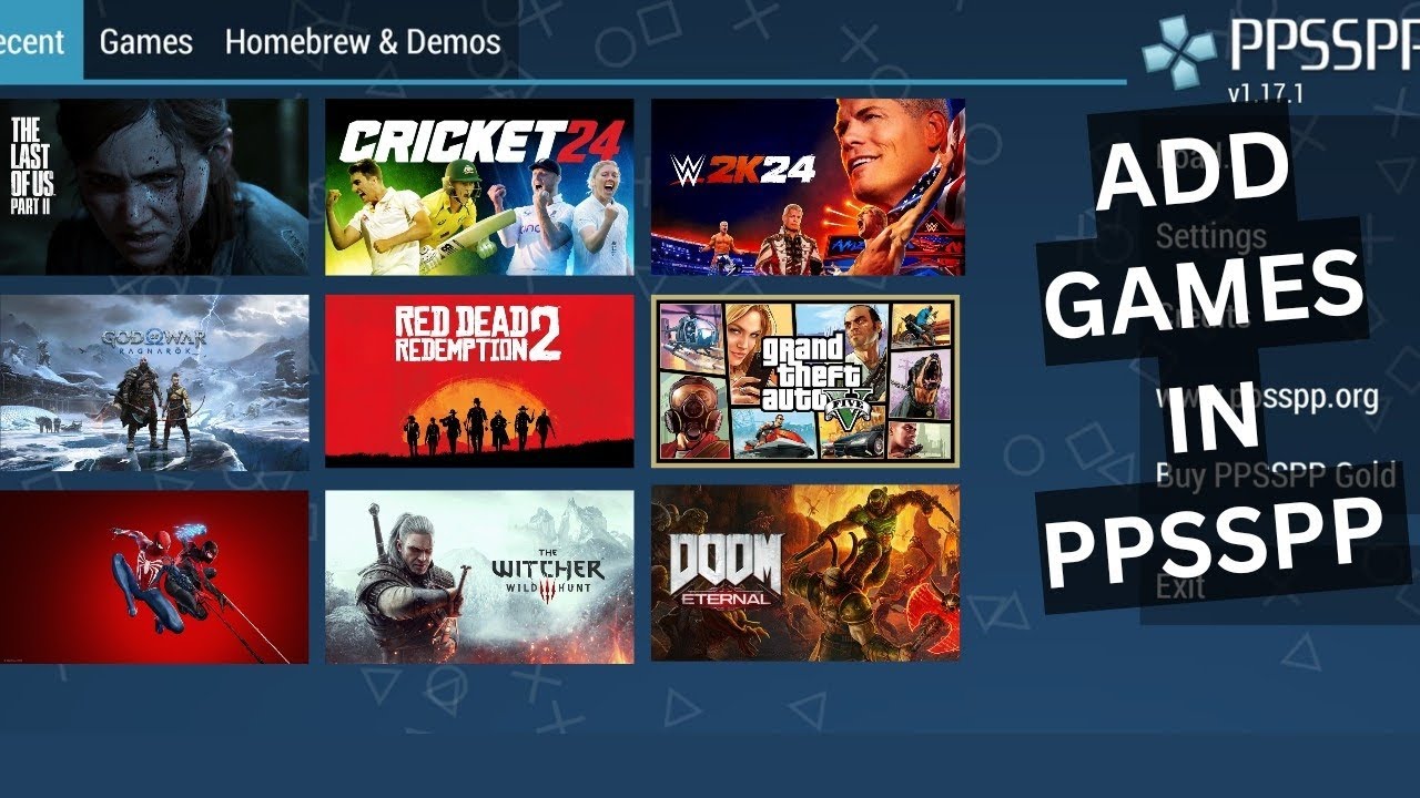 How to add games in PPSSPP EMULATOR!!(TUTORIAL)