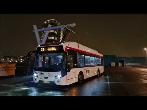 HTM lijn 28: Den Haag Zuiderstrand - Station Voorburg - Den Haag Zuiderstrand | avondklok | 2021