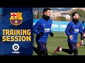 Messi & Suárez return to training