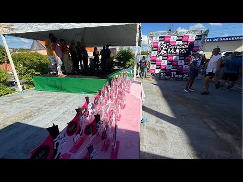 AO VIVO ENTREGA DE TROFEUS CORRIDA DA MULHER 2026 Em saboeiro ceara