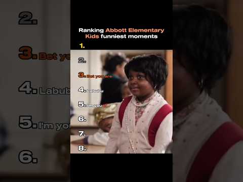 Ranking funniest Abbott Elementary Kids moments #abbottelementary #tiktok #tvshow #funny