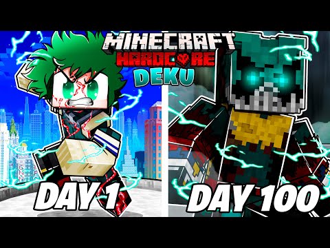 I Survived 100 Days as VIGILANTE DEKU In My Hero Academia Minecraft... This is what happpened