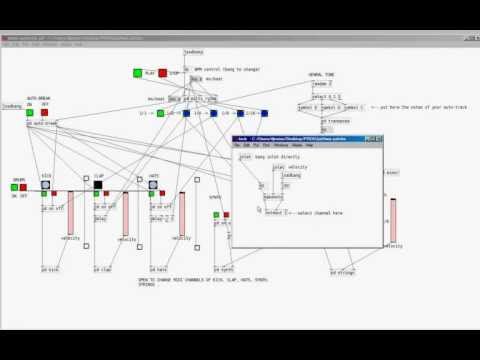 pure-data MIDI control . autominor-track