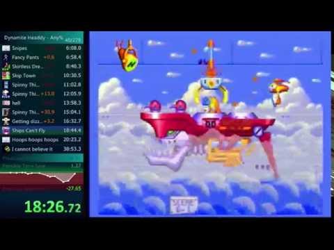 Dynamite Headdy Speedrun in 37:53 (old World Record)