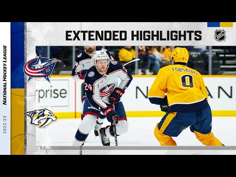 Columbus Blue Jackets vs. Nashville Predators Jan 17, 2023 HIGHLIGHTS