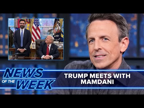 Trump Meets Mamdani, Calls The New York Times a "Cheap Rag": Late Night's News of the Week