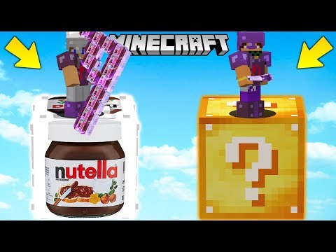 SFIDA con i LUCKYBLOCK della NUTELLA GIGANTE!! - Minecraft ITA