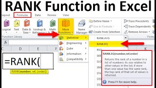 Download the video "Financial Analysis EXCEL intro#27  RANK Functions and VLOOKUP"