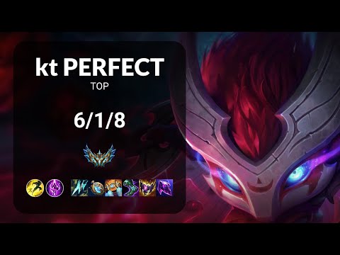 kt PerfecT Kennen vs Gwen TOP - KR CHALLENGER Patch 13.17