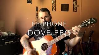 Video thumbnail for Epiphone Dove Pro, could it be any better? by Budget Gear Guru