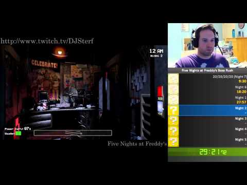 Five Nights at Freddy's | No Death Run, All 7 Nights with 20/20/20/20 Night 7