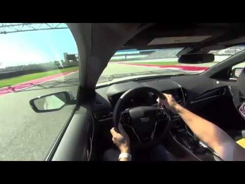 2016 Cadillac ATS V 1st lap on Circuit of the Americas, Austin, Texas