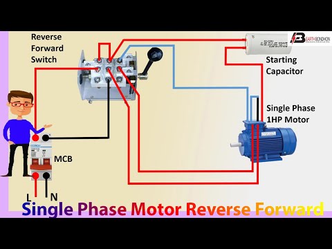 Single Phase Motor Reverse Forward Switching | Motor