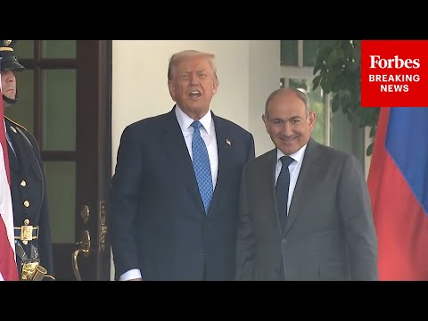 JUST IN: President Trump Welcomes Armenian Prime Minister Nikol Pashinyan To The White House