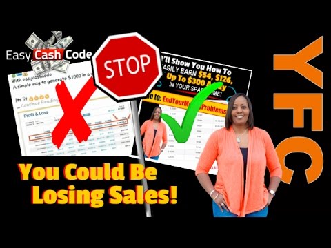 Easy Cash Code Training | Stop Doing This on Facebook Social Media or Risk Losing Sales & Signups Video