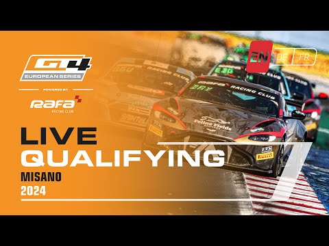 LIVE I Qualifying I Misano I GT4 European Series Powered by RAFA Racing Club 2024