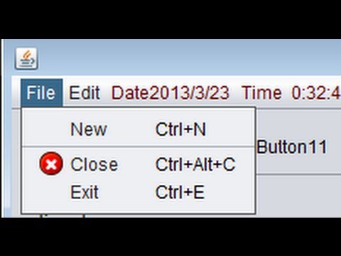 Java prog 11 How to create use jmenubar jmenuitem jtoolbar JSeparator in java Netbeans IDE