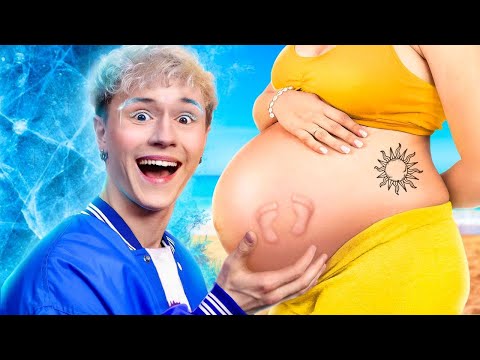 Summer Girl vs Winter Boy | I Am Pregnant at The Season School
