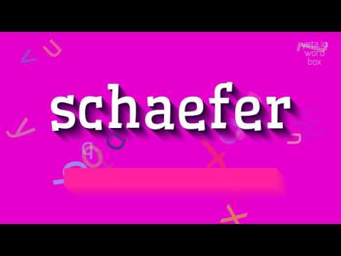 How to say "schaefer"! (High Quality Voices)