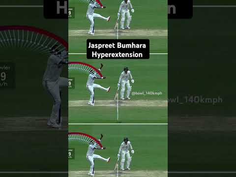 Jaspreet Bumhara uses more pace with Hyperextension in his bowling action 🔥#fastbowling#cricket#