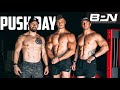 PUSH DAY WORKOUT W/ NICK BARE AND ADAM KLINK AT BPN HQ!!