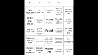 r/custommagic bingo