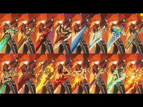 C0 Mavuika 4 & 5 Star Weapon Damage Comparison | Genshin Impact