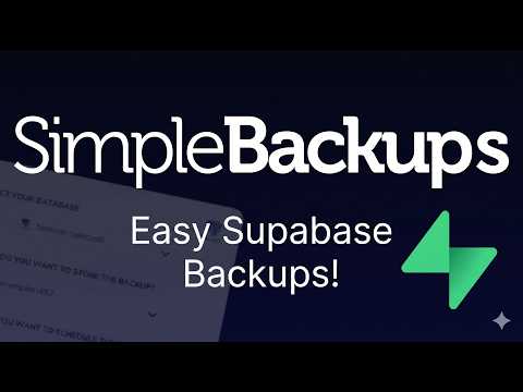 Discover and back up every Supabase resource