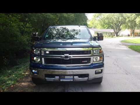 2017 Chevorlet Silverado LED Strobe Safety LIght BLUE WHITE www.WickedWarnings.com