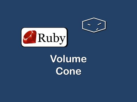 volume of cone in ruby