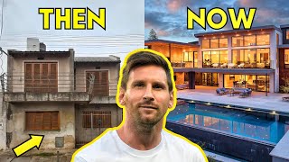 Top 10 Footballers Houses - Then and Now | Ronaldo, Messi, Mbappé, Neymar