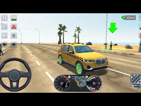 BMW X7 Taxi | Taxi Sim 2020 Miami City Wheel Drive Android Games Driving Car